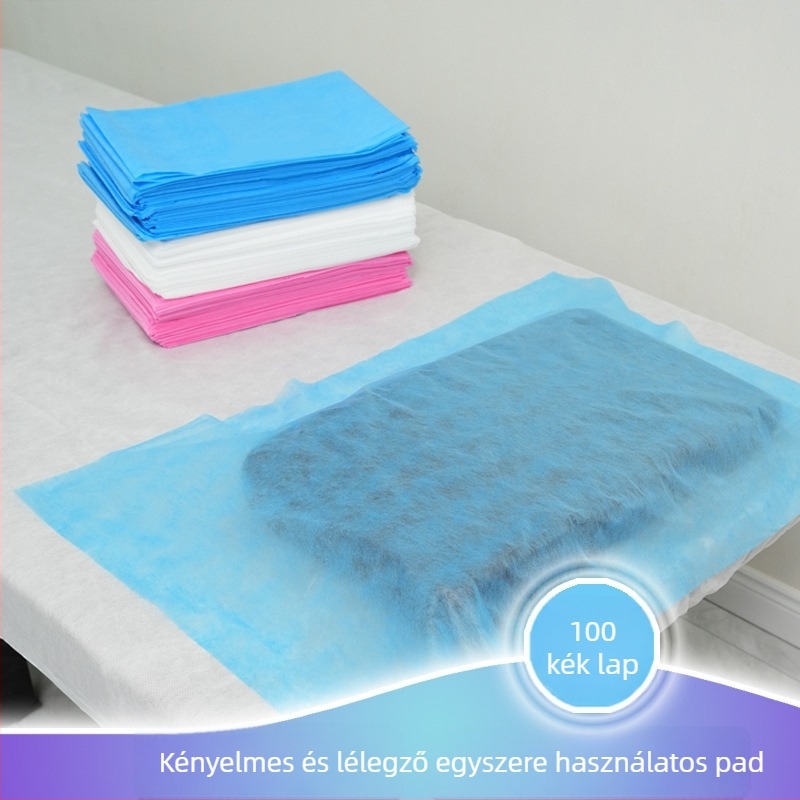Egyszer használatos vastag, vízálló nem szövött törölközők manikűrhöz és pedikűrhöz, szalonhoz masszázs törölközők, 100 darab/csomag