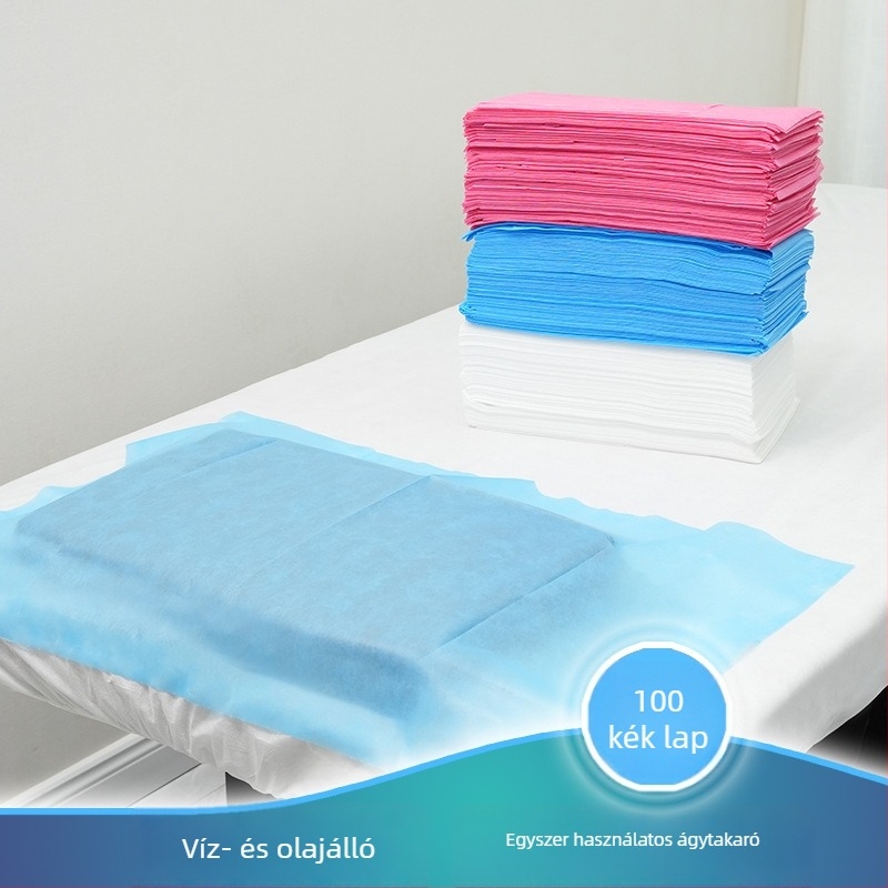 Egyszer használatos vastag, vízálló nem szövött törölközők manikűrhöz és pedikűrhöz, szalonhoz masszázs törölközők, 100 darab/csomag