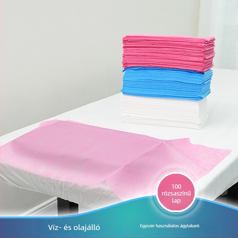 Egyszer használatos vastag, vízálló nem szövött törölközők manikűrhöz és pedikűrhöz, szalonhoz masszázs törölközők, 100 darab/csomag