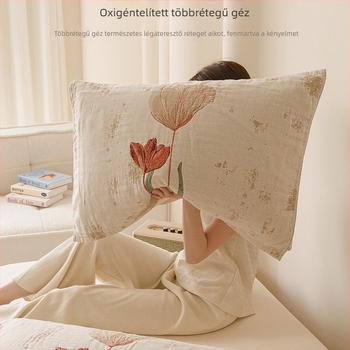 Párnahuzat – Selyem virágos anyag, 2 db, testreszabás nélkül