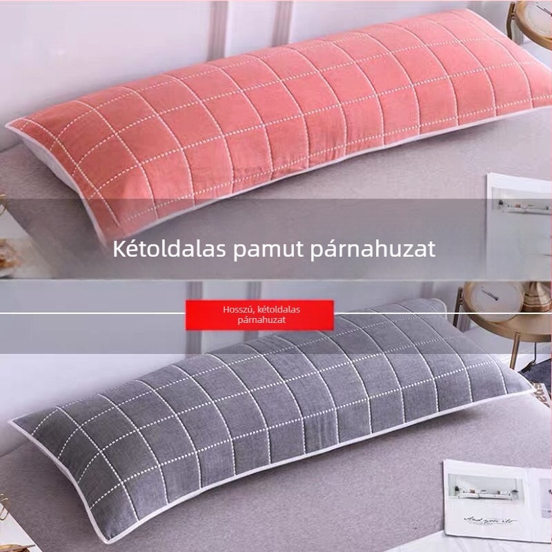 Duplaméretű párnahuzat, hosszú géz-pamut, 1.2–1.5 m