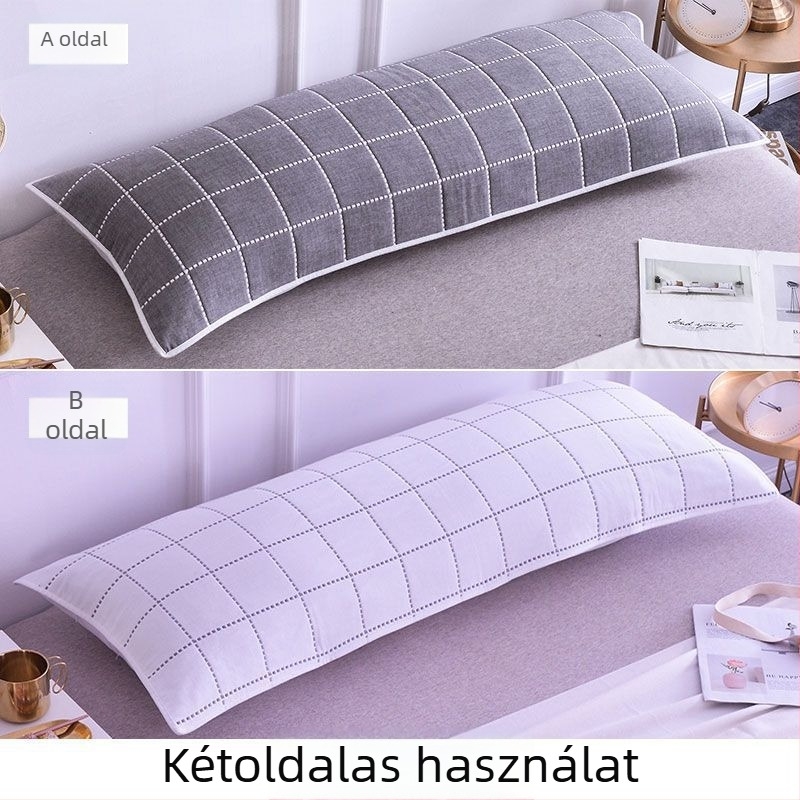 Duplaméretű párnahuzat, hosszú géz-pamut, 1.2–1.5 m