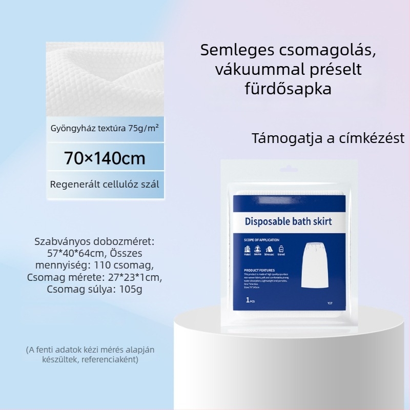 Hajszárító sapka – növényi rostokból, 80–99 g, testreszabható feldolgozás