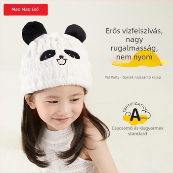 Maomaoyu korall velúr gyerekeknek hajszárítási sapka, nedvszívó, alacsony szőrszál-kibocsátás, 50–79 g, 150D Jacquard Cut Velvet