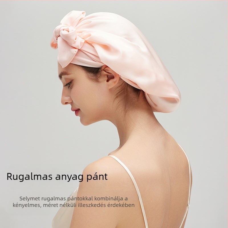 100% Mulberry selyem hajsapka, zuhanysapka, hajápolás, anti-frizz