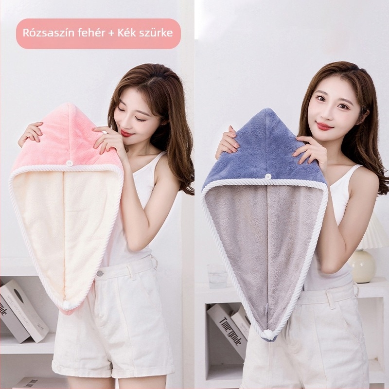 He Chuyan korál fleece hajszárító sapka, 30–49 g, Szálak: 10