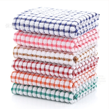 Pamut konyhai törölköző, 75 g, egyszálú fonal, jacquard szövés
