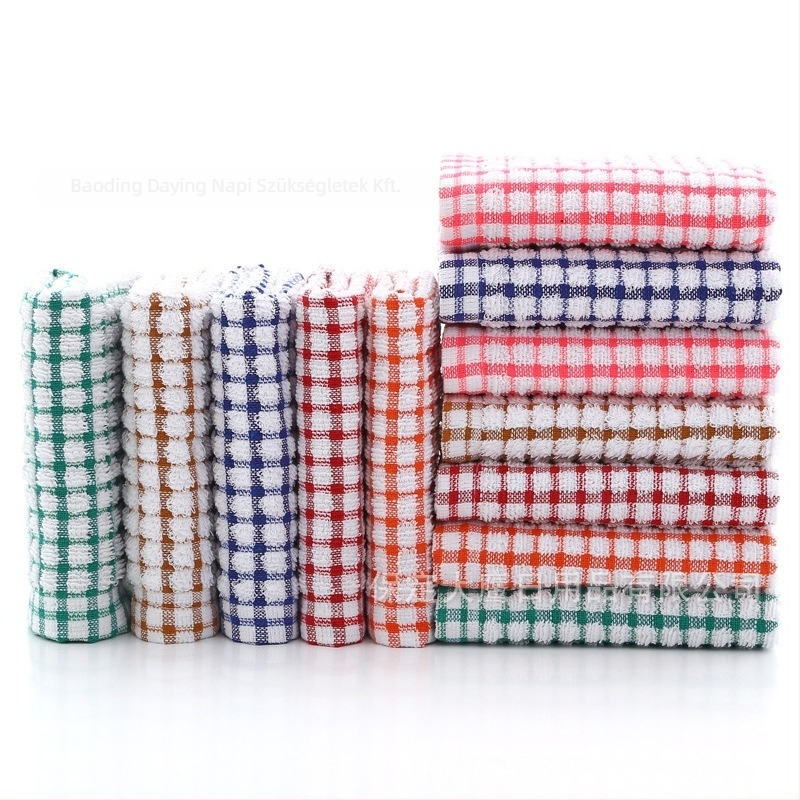 Pamut konyhai törölköző, 75 g, egyszálú fonal, jacquard szövés