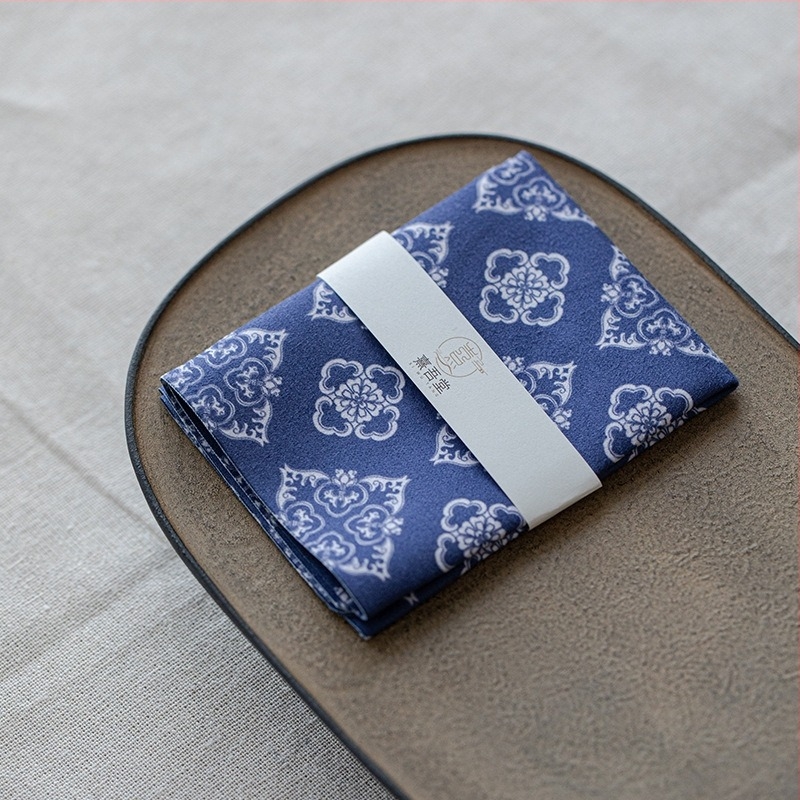 Miyan nedvszívó teakekendő – téglalap alakú textil a kung fu tea ceremóniához, Új kínai stílus, Első osztályú minőség, Eredet: Dehua