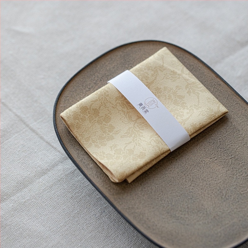 Miyan nedvszívó teakekendő – téglalap alakú textil a kung fu tea ceremóniához, Új kínai stílus, Első osztályú minőség, Eredet: Dehua
