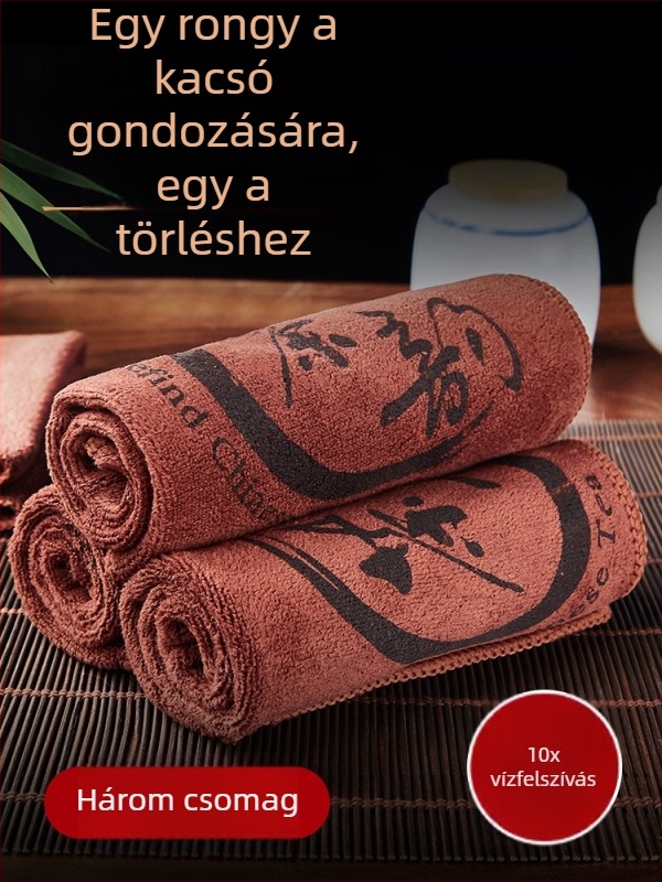 Teás törölköző, 100% pamut, tisztító szépség törölköző