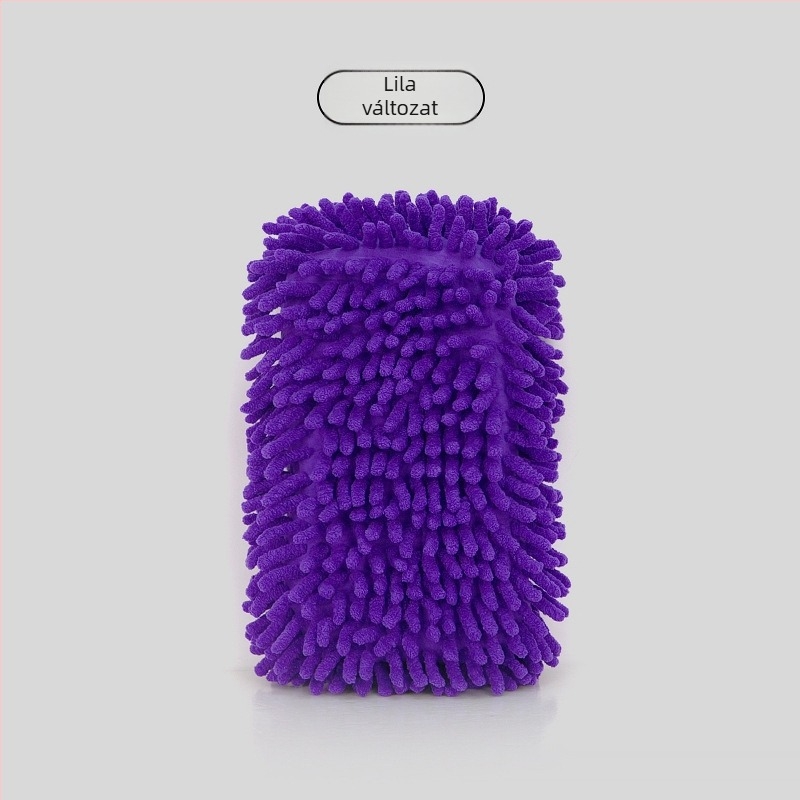 Chenille autómosó szivacs blokk, nagy sűrűségű, 200 g, sokoldalú autóápolási kiegészítő