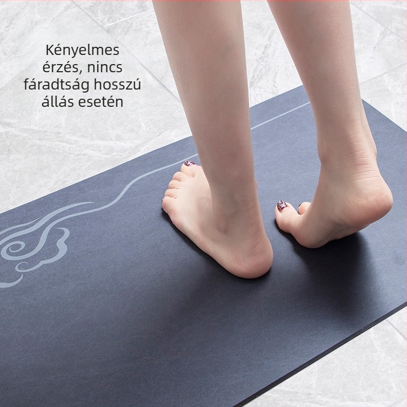 Diatomás iszapból készült konyhai matrac, csúszásmentes, puha párna, gumírozott hátoldallal, gyorsan száradó, vágható