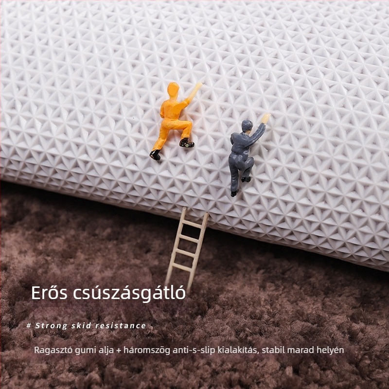 Padlómat magas plüss párnázással, nedvszívó és csúszásmentes; Anyag: poliészter; Forma: téglalap; Mosás: gépi mosás