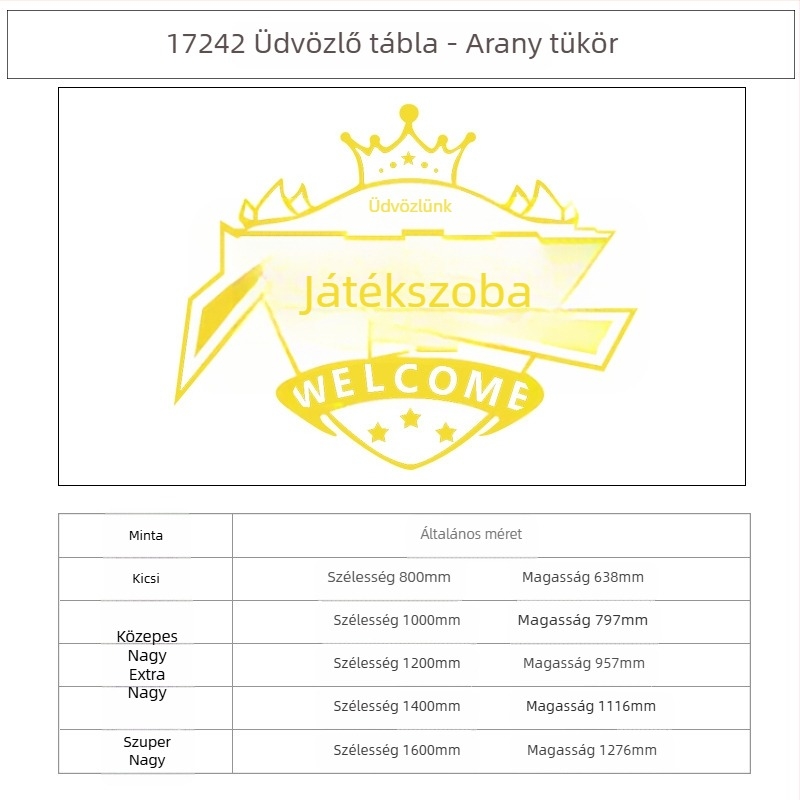 Akril falmatrica dekorációhoz – EMO, vízálló, minta 19136415574
