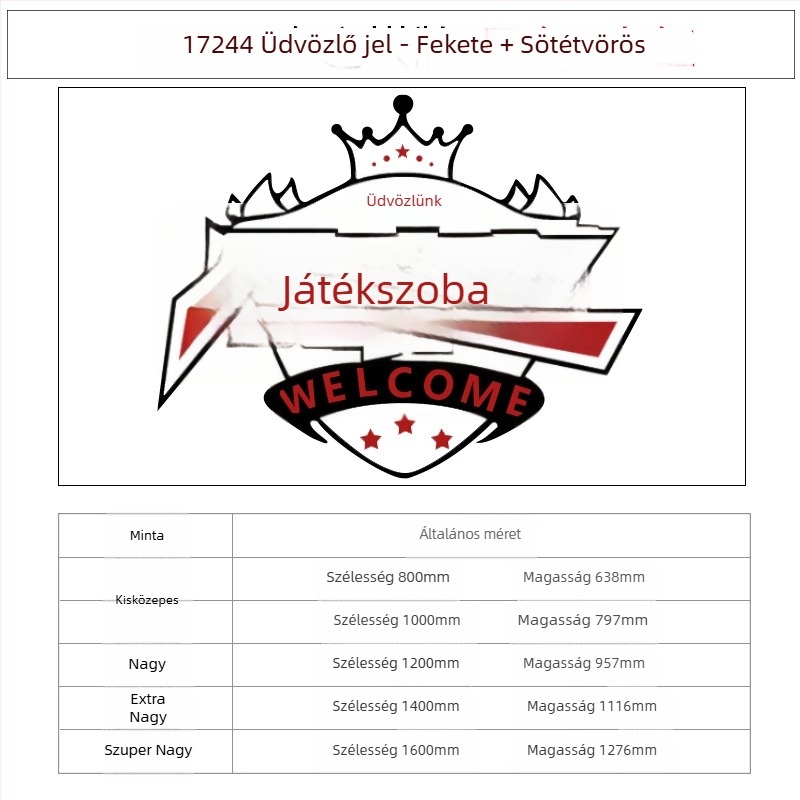 Akril falmatrica dekorációhoz – EMO, vízálló, minta 19136415574