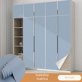 Kiváló minőségű szekrénymatricák gardrób ajtóihoz, nedvességálló öntapadós színváltó fólia, fehér tapéta