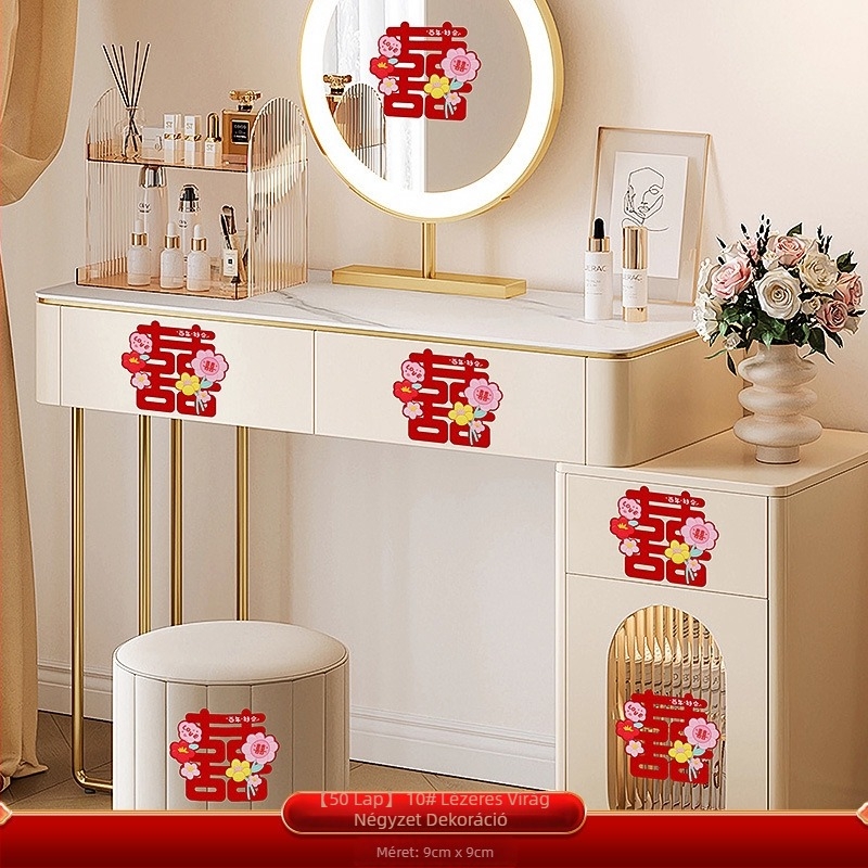 Boldog szó matrica esküvői szobadíszhez – hálószoba szekrényre és sminkasztalra | öntapadós, márka Trip, import nélküli