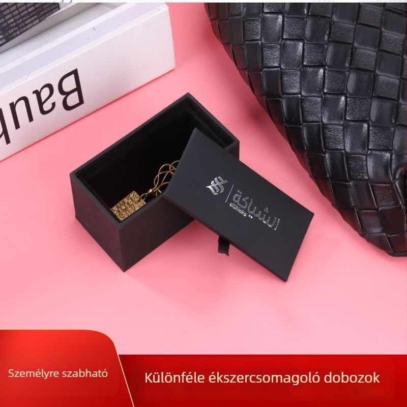 Textil ékszerdoboz gyűrűk csomagolásához, testreszabott, Yuxiang márka