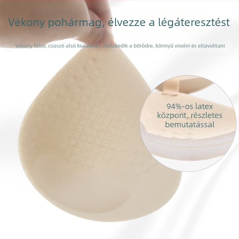 Latex melltartó betétek – csepp alakú, vékony, lélegző, belső párna egyben Card-like Goddess