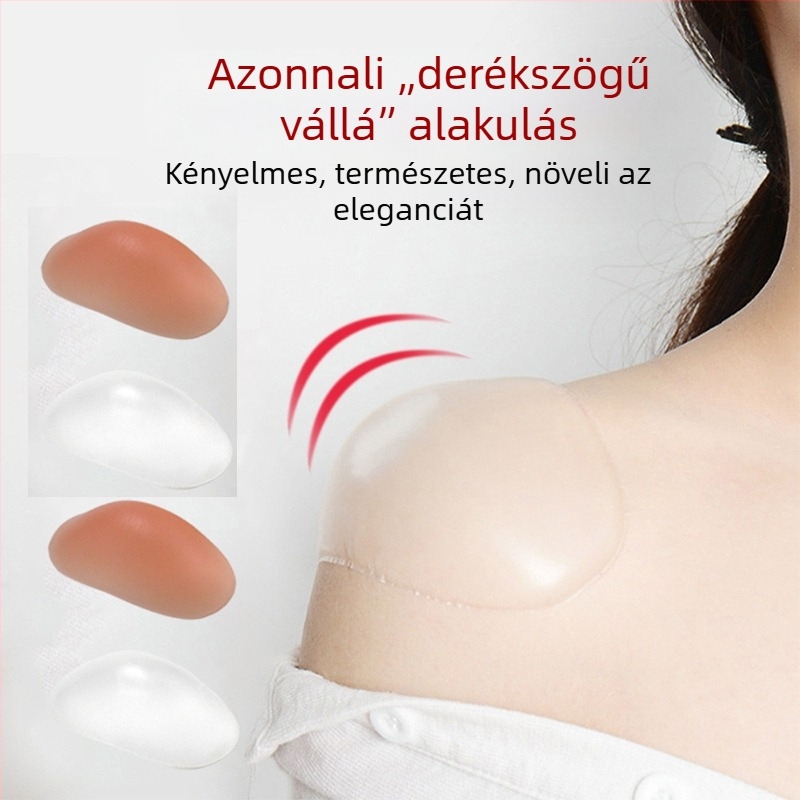 Derékszögű vállpárna láthatatlan csúszásmentes, szilikon és szivacs anyagból, uniszex