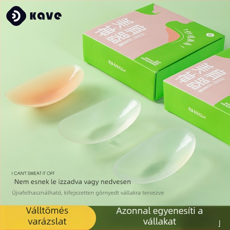 Szilikon vállpárnák, uniszex, nyárra, varrás nélküli, láthatatlan, csúszásmentes és lélegző, megerősített vastagságú