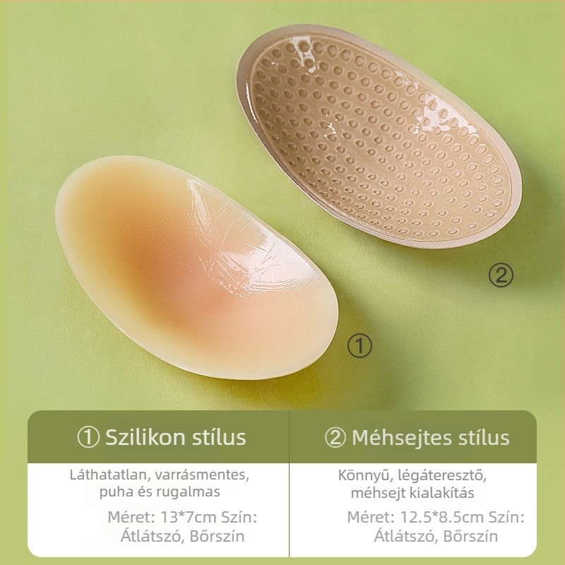 Szilikon vállpárnák, uniszex, nyárra, varrás nélküli, láthatatlan, csúszásmentes és lélegző, megerősített vastagságú