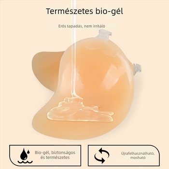 Szilikon mangó formájú melltapasz, egy darabos, láthatatlan, kis és nagy méretű mellekhez