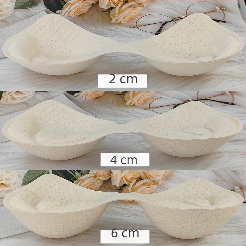 Vízcsepp alakú integrált melltartó betét, beépített betét, habból, latexből és pamutból, ultra vékony modell