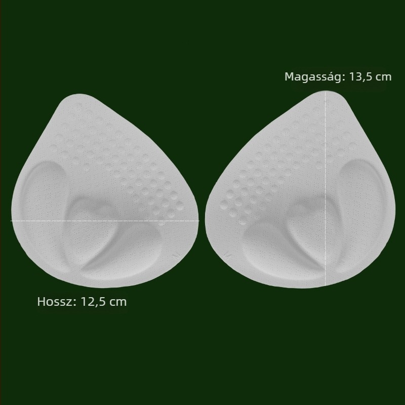 Vízcsepp alakú integrált melltartó betét, beépített betét, habból, latexből és pamutból, ultra vékony modell