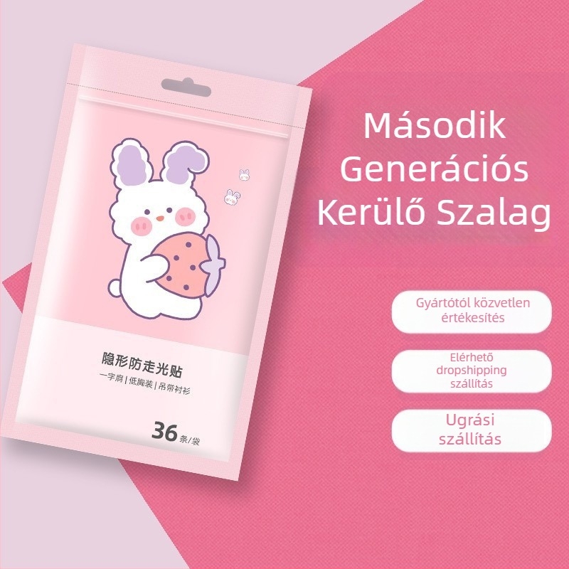 Láthatatlan mellkas tapaszok anti-csúszó vállpántokkal ruhákhoz