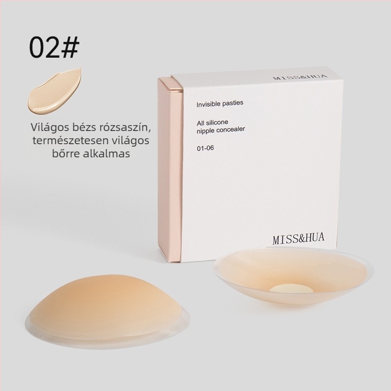 Ultra vékony szilikon melltapasz, láthatatlan, önadhézív, kör alakú
