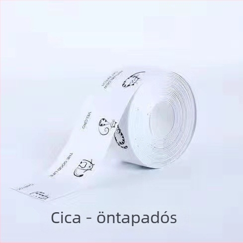 PVC öntapadós vízálló élvédő szalag konyha és fürdőszoba sarkokhoz – modern minimalist stílus, a gáztűzhely körüli résekhez