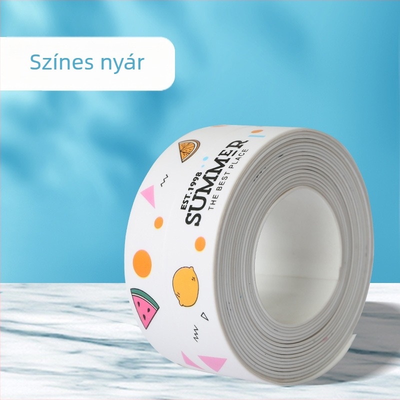 PVC öntapadós vízálló élvédő szalag konyha és fürdőszoba sarkokhoz – modern minimalist stílus, a gáztűzhely körüli résekhez