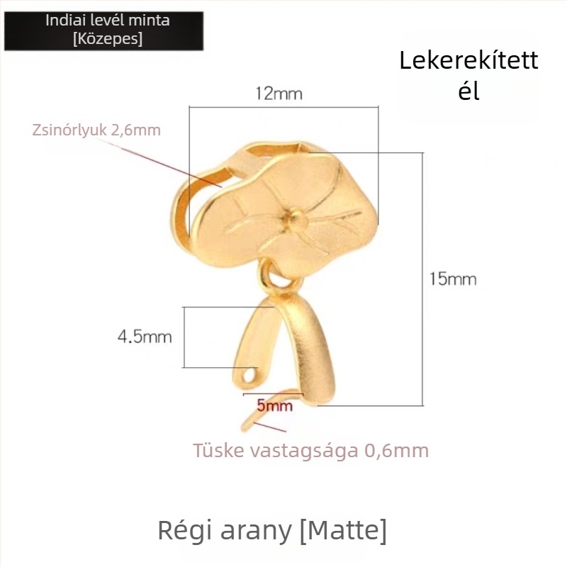 Ékszercsat - réz, elektroplatált felülettel, totem mintával, új kínai stílus