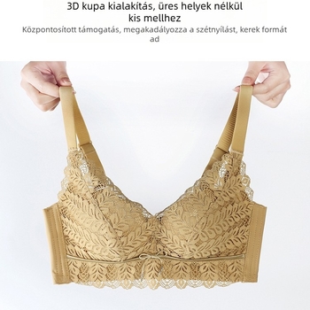 Vezeték nélküli push-up melltartó latex formázott kosárral, 3/4 kosár, nylon anyag, csipkével, állítható vállpántok, prémium érzet