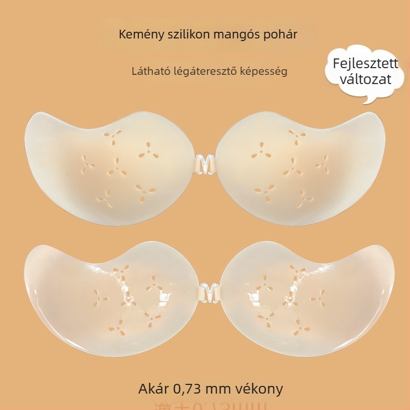 Szilikon melltapasz mangó formájú, ultra vékony, lélegző, láthatatlan, esküvői ruhához