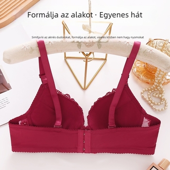 Csipkés nylon melltartó, 3/4 kosár, vékony formázott kosár, levehető dupla pántok, lélegző és támasztó
