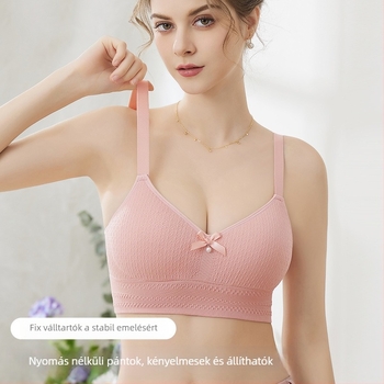 Melltartó 5/8 kosár, vékony formázott kosár, fix dupla vállpánt, nylon anyag, összegyűjti a mellet és nyújt felső támaszt