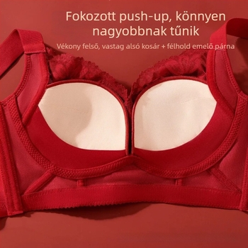 Légáteresztő csipészes push-up melltartó kis mellekhez, oldalsó támasztással, anti-lógás, kényelmes