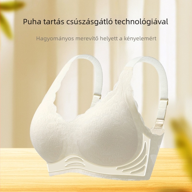 Piros nagyméretű melltartó nőknek, nagy keblekhez, 3/4 kosár, formázó és emelő hatás, oldalsó tartás, anti-sag, vékony nylon, kényelmes