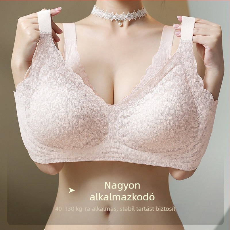 Piros nagyméretű melltartó nőknek, nagy keblekhez, 3/4 kosár, formázó és emelő hatás, oldalsó tartás, anti-sag, vékony nylon, kényelmes
