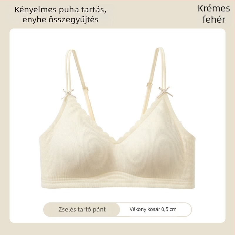 Seamless nude melltartó nőknek, vezeték nélküli, puha tartással, zselés sávval, vékony kosárkákkal, kis mellekhez