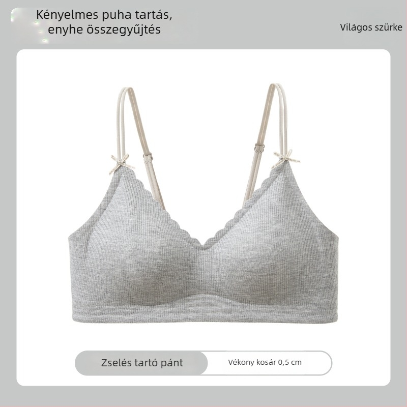 Seamless nude melltartó nőknek, vezeték nélküli, puha tartással, zselés sávval, vékony kosárkákkal, kis mellekhez