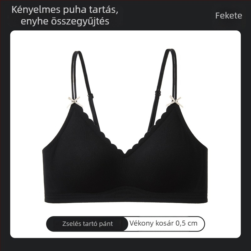 Seamless nude melltartó nőknek, vezeték nélküli, puha tartással, zselés sávval, vékony kosárkákkal, kis mellekhez