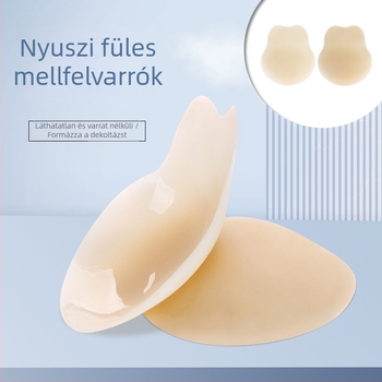 Szilikon mellspatch nyúlfül formájú, láthatatlan, újrahasználható, nagy méret, anti-megnyúlás és emelés