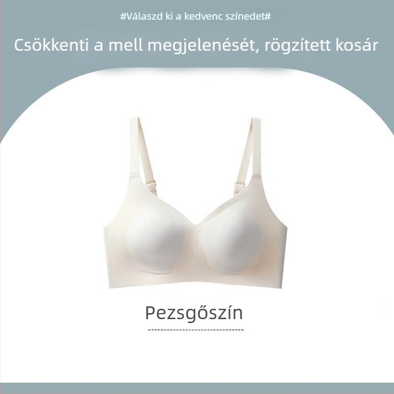 Varrat nélküli melltartó nagy keblekhez, összegyűjtő és tartó, vékony és kényelmes, szép háta