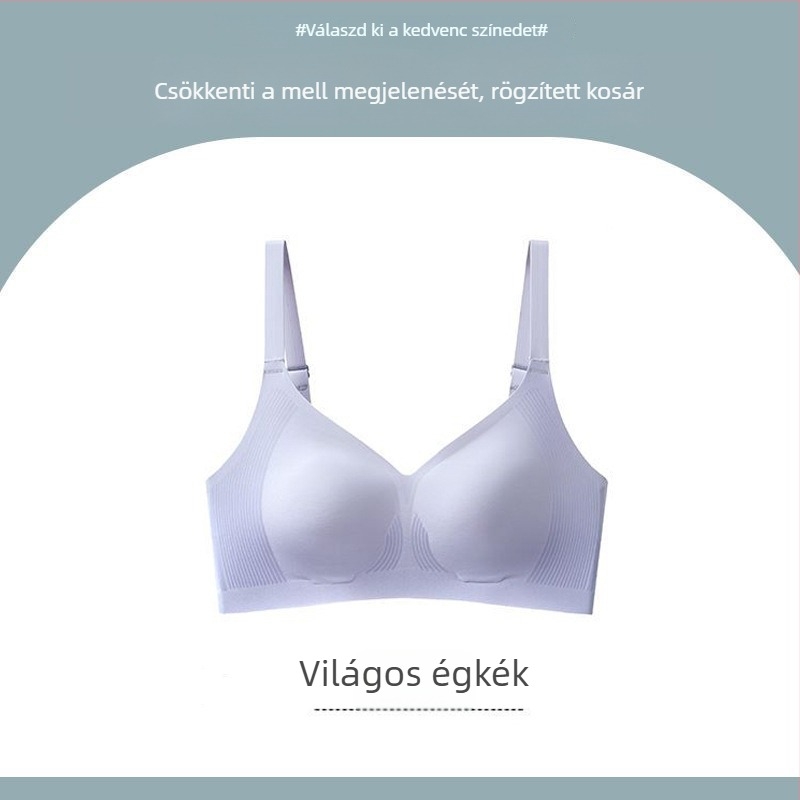 Varrat nélküli melltartó nagy keblekhez, összegyűjtő és tartó, vékony és kényelmes, szép háta