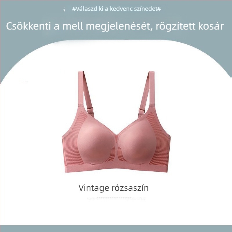 Varrat nélküli melltartó nagy keblekhez, összegyűjtő és tartó, vékony és kényelmes, szép háta