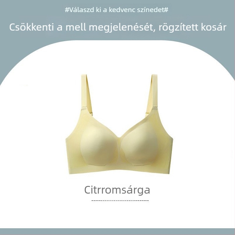 Varrat nélküli melltartó nagy keblekhez, összegyűjtő és tartó, vékony és kényelmes, szép háta